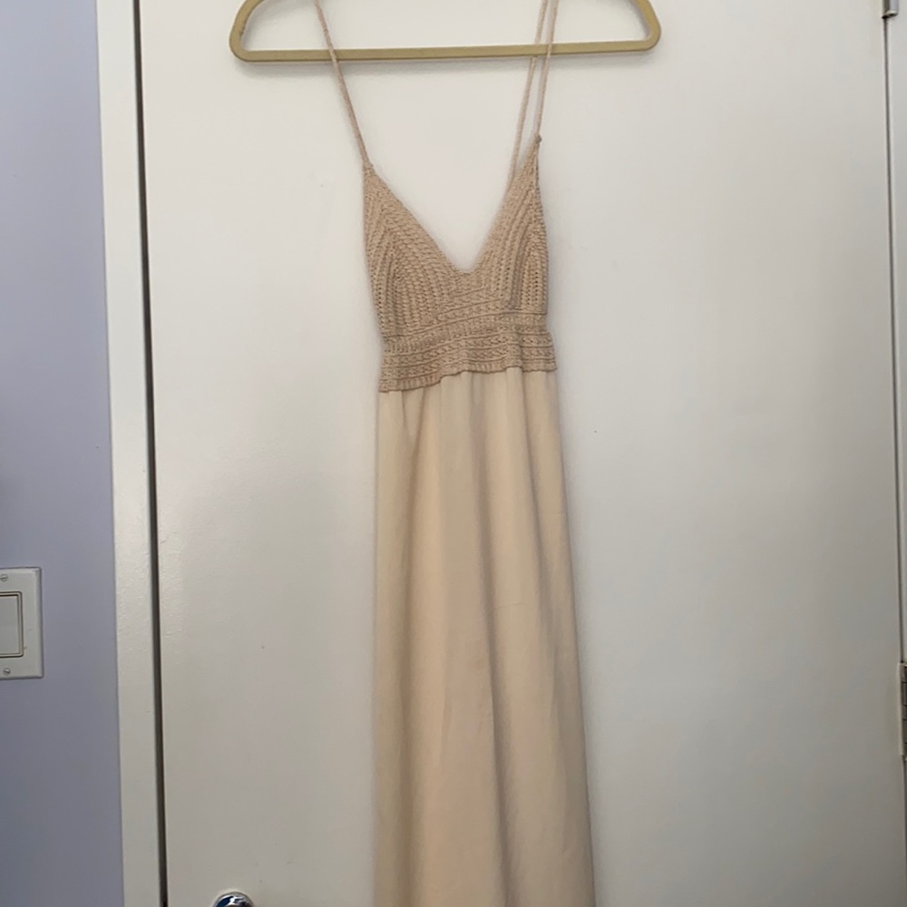 Zara crochet top dress NWT size M